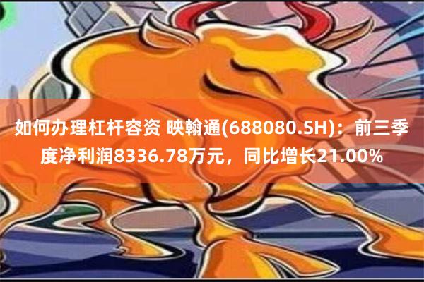 如何办理杠杆容资 映翰通(688080.SH)：前三季度净利润8336.78万元，同比增长21.00%